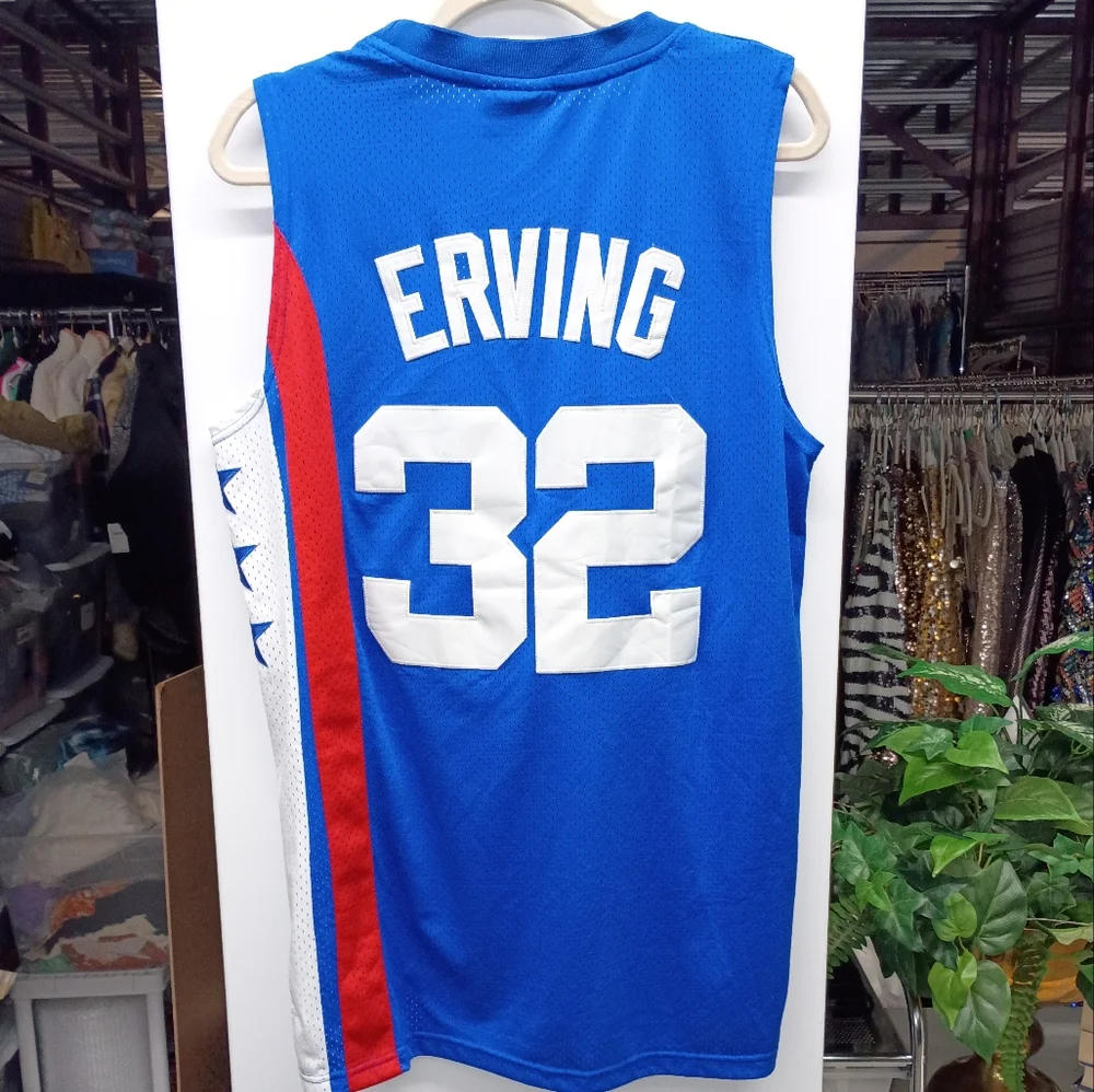 Dr. J Julius Erving #32 New Jersey Nets Hardwood Classics Basketball Jersey